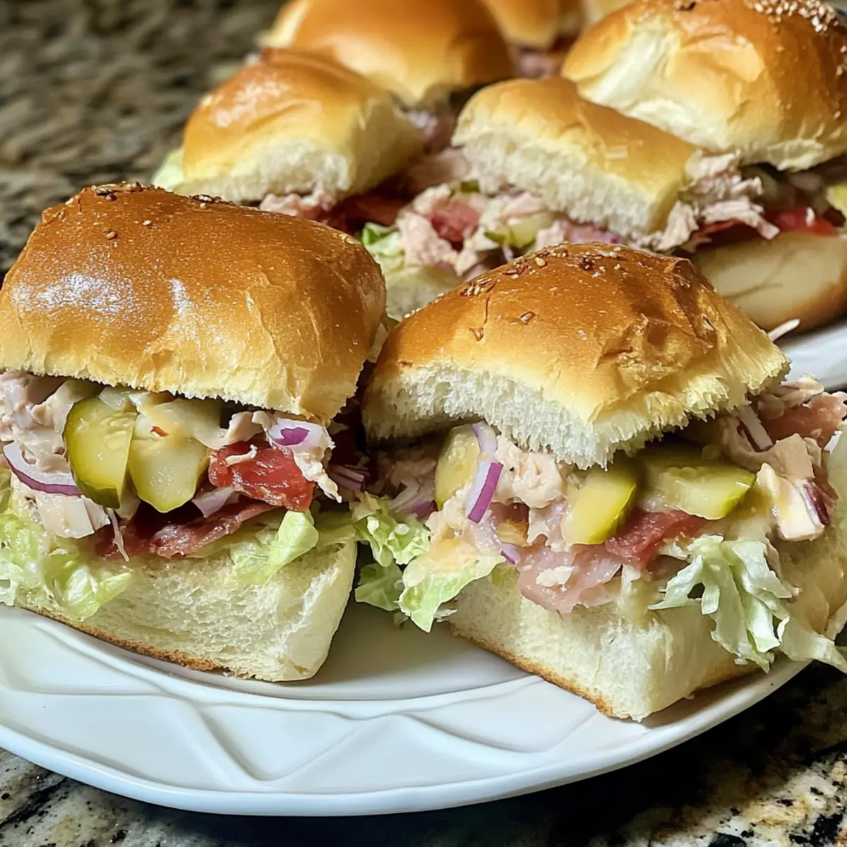 Chopped Italian Sliders: A Flavor-Packed Delight for Everyone