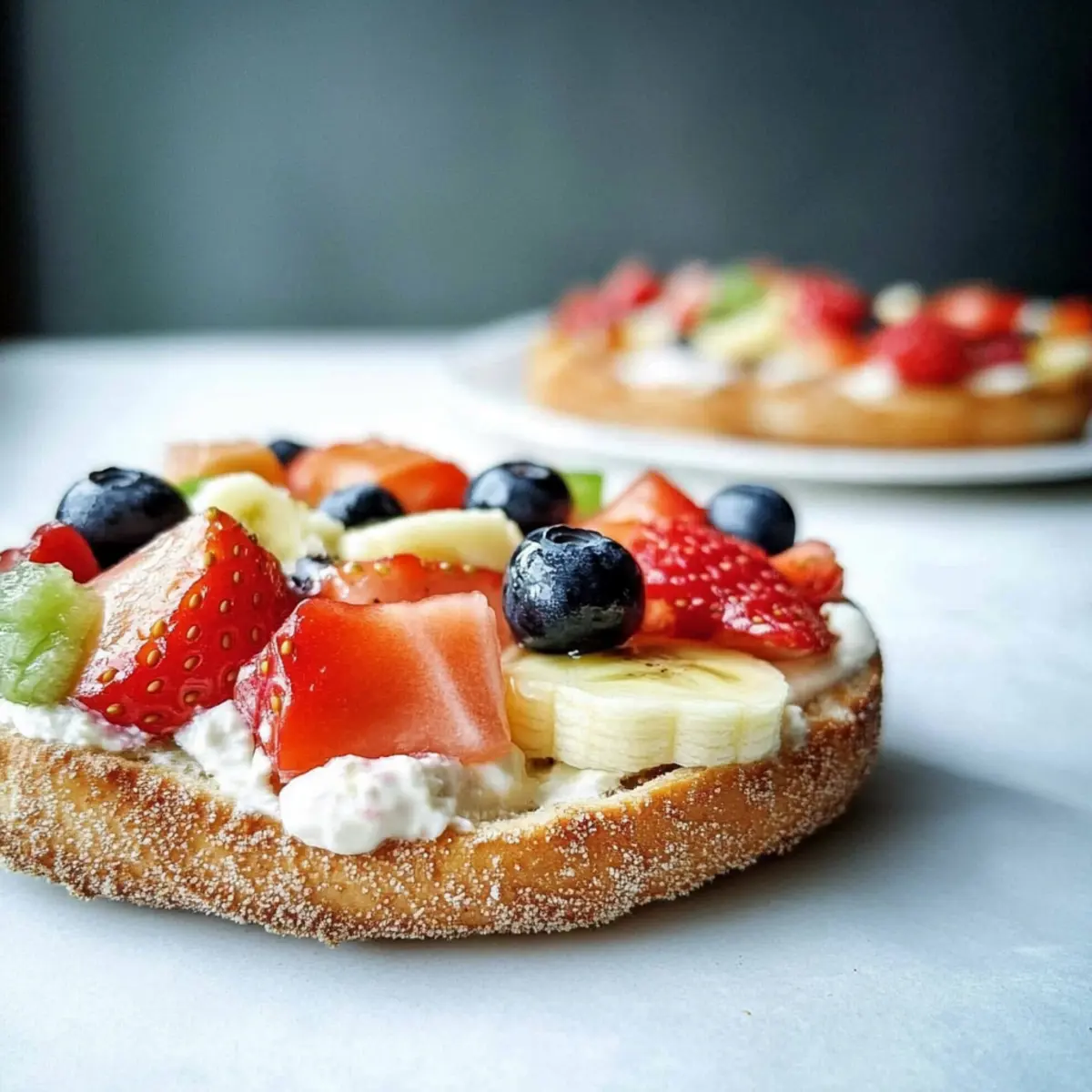 Delicious Bagel Fruit Pizzas for a Fun, Healthy Breakfast