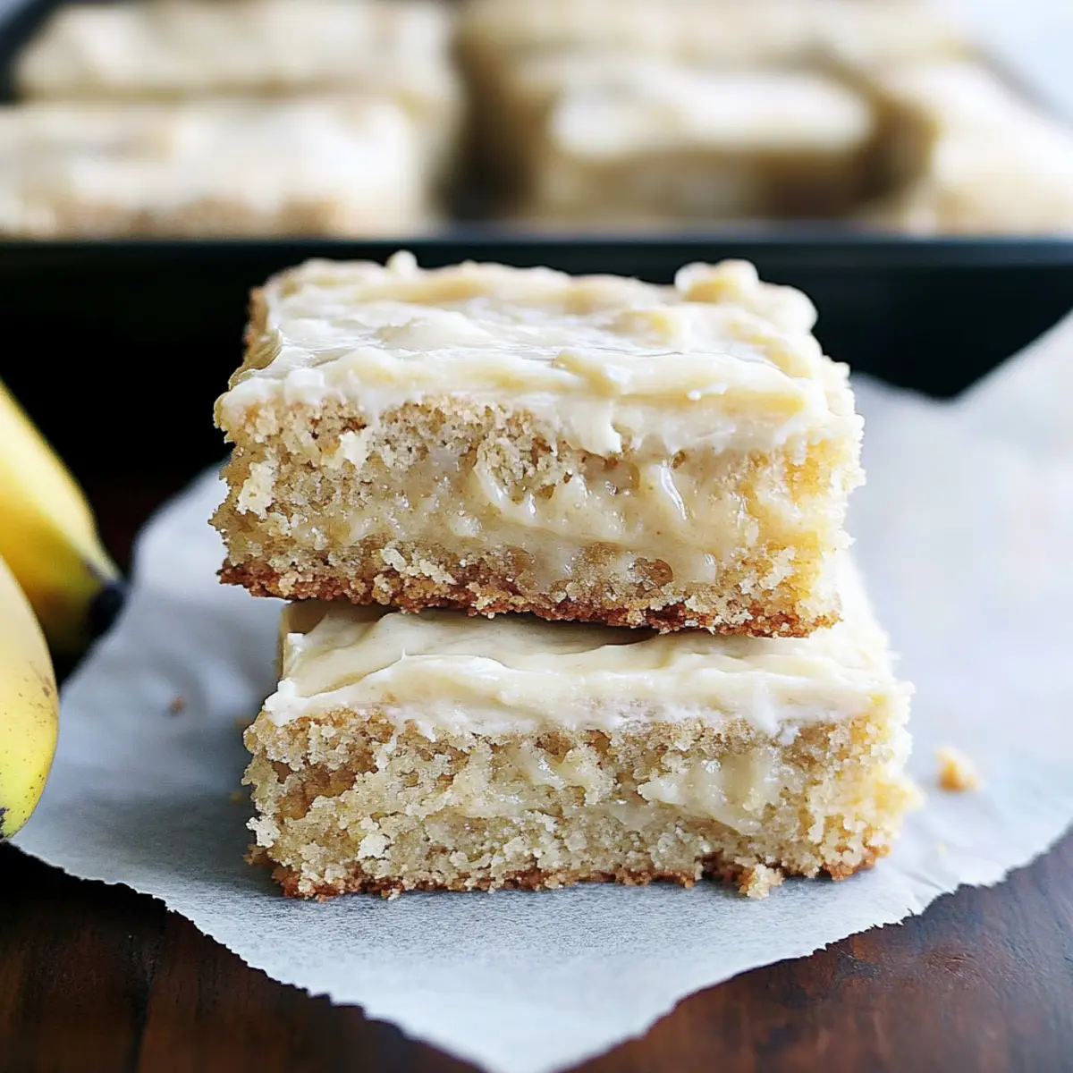 Sour Cream Banana Bars: Moist Treats with Nutty Frosting