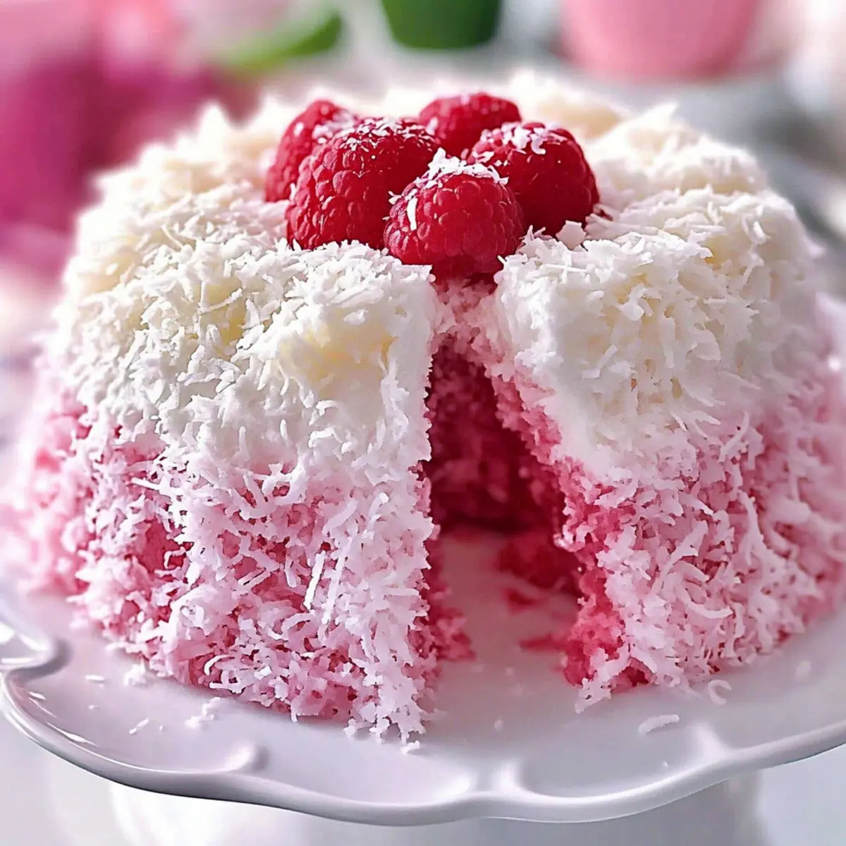 Soft Raspberry Swirl Cake - A Tropical Treat for Every Occasion