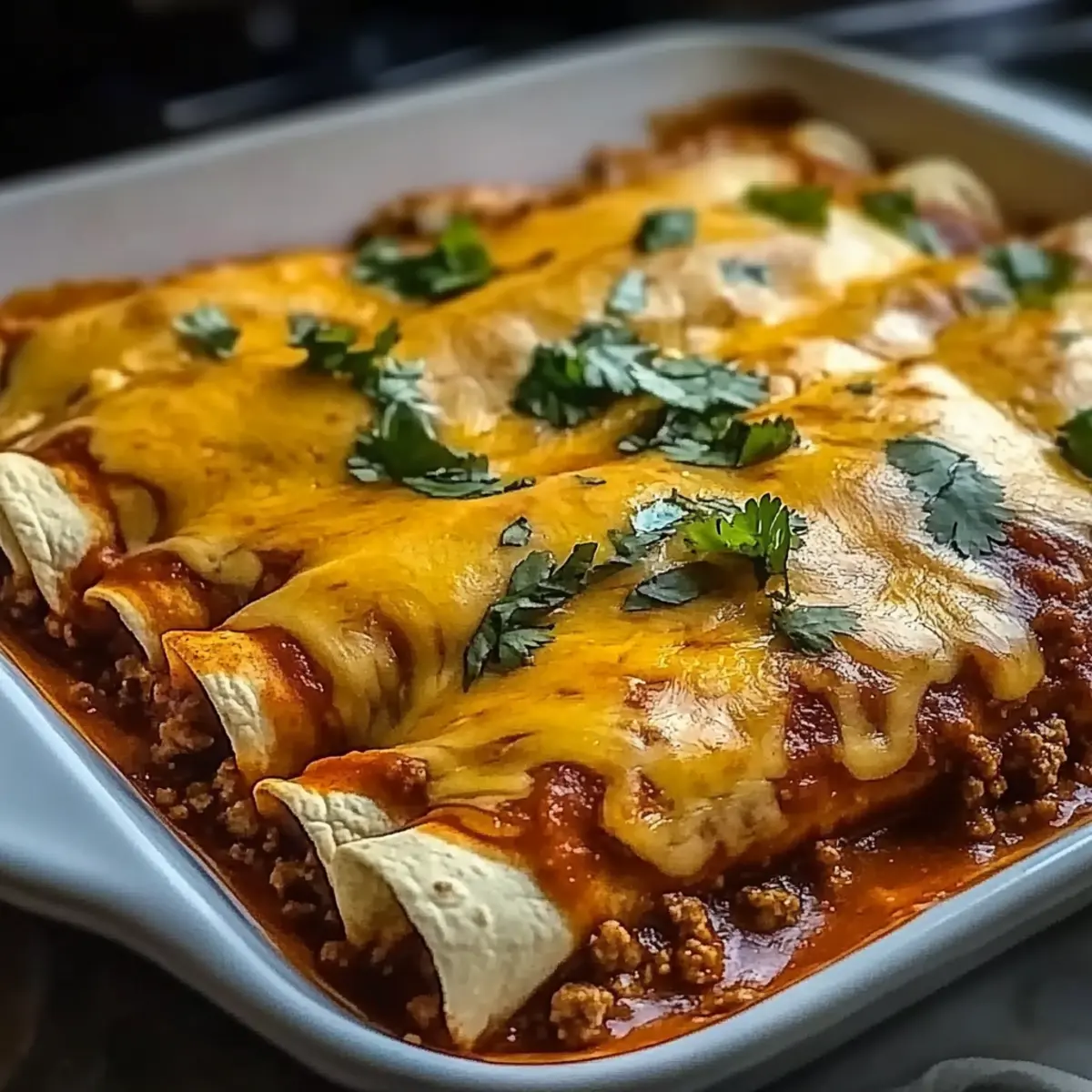 Savory Ground Beef Enchiladas That'll Warm Your Heart