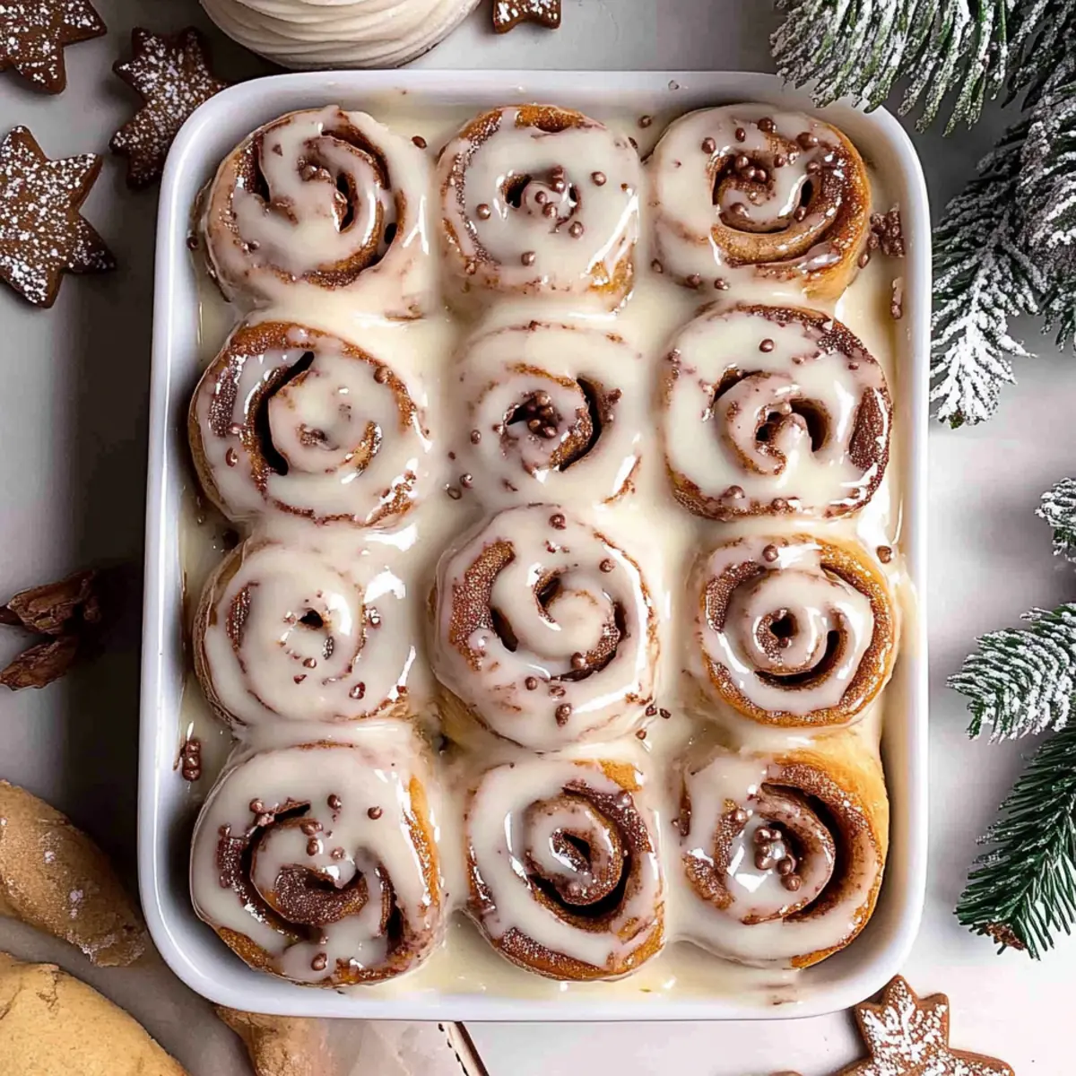 Delightful Gingerbread Cinnamon Rolls for Cozy Holidays