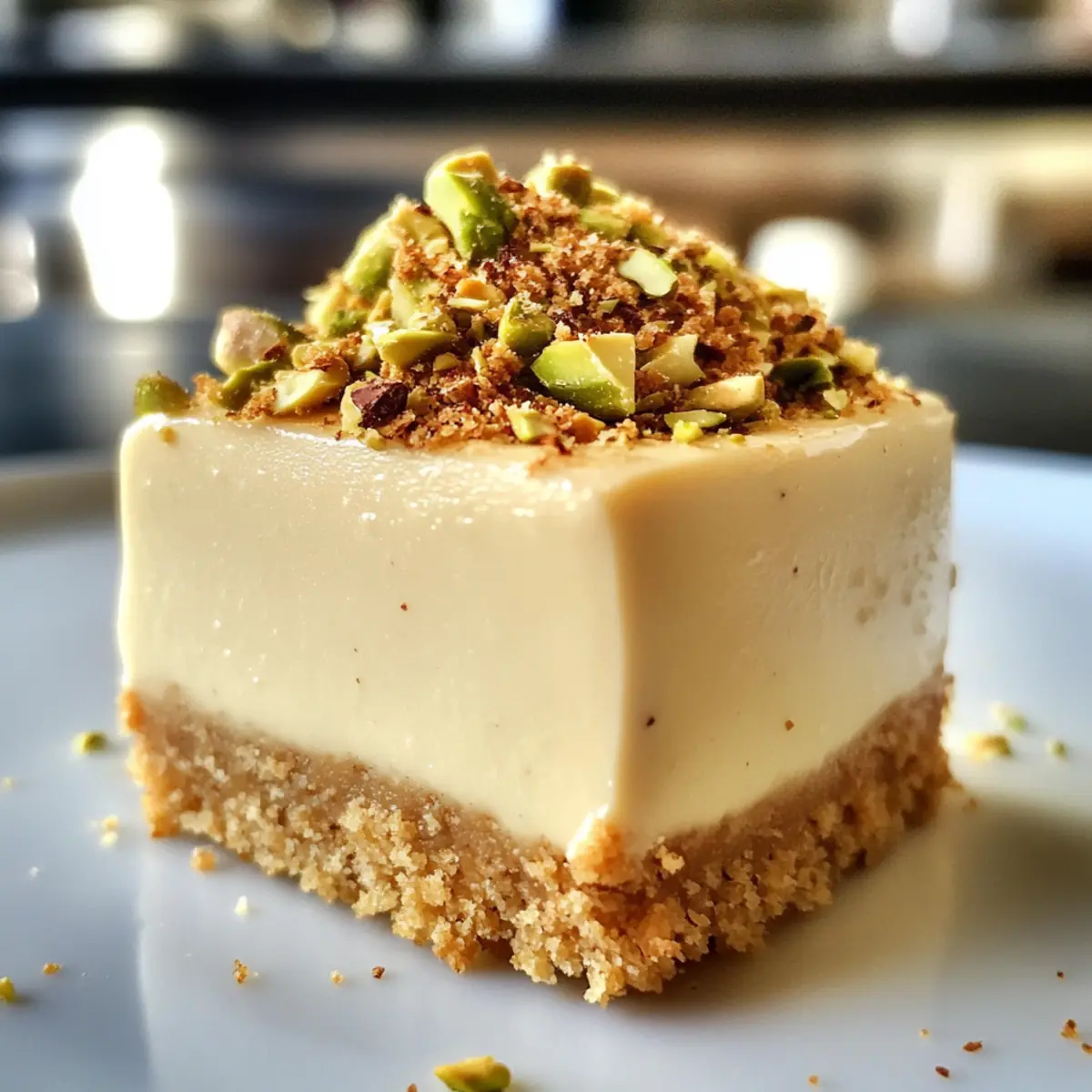Pistachio and Coffee Mini Cheesecakes for Sweet Moments