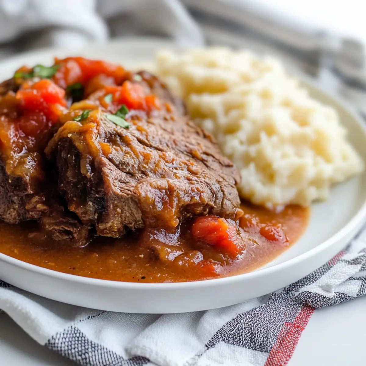 Cajun Pot Roast with Tomato Gravy for Cozy Family Dinners