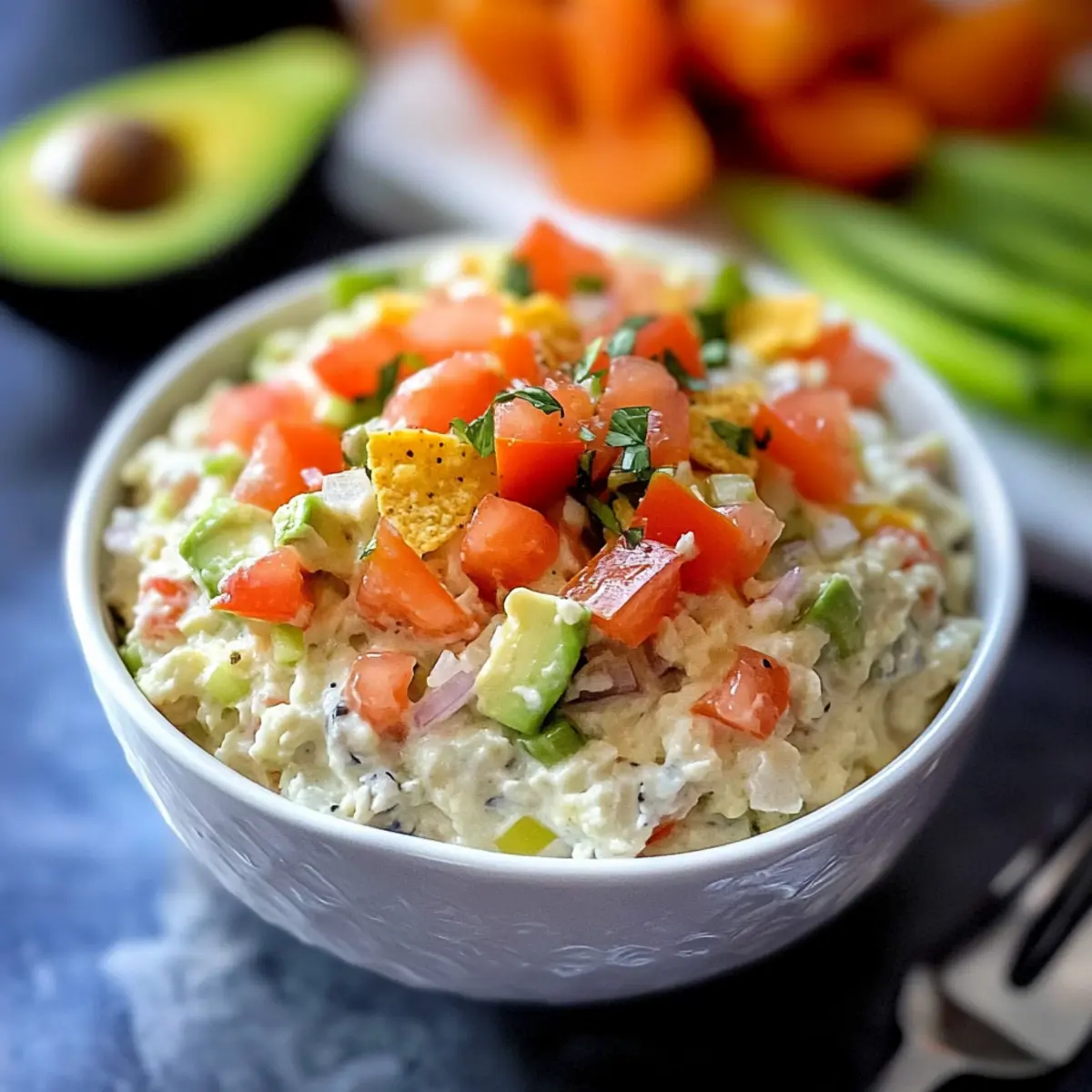Delicious Doritos Dip with Creamy Avocado and Cottage Cheese