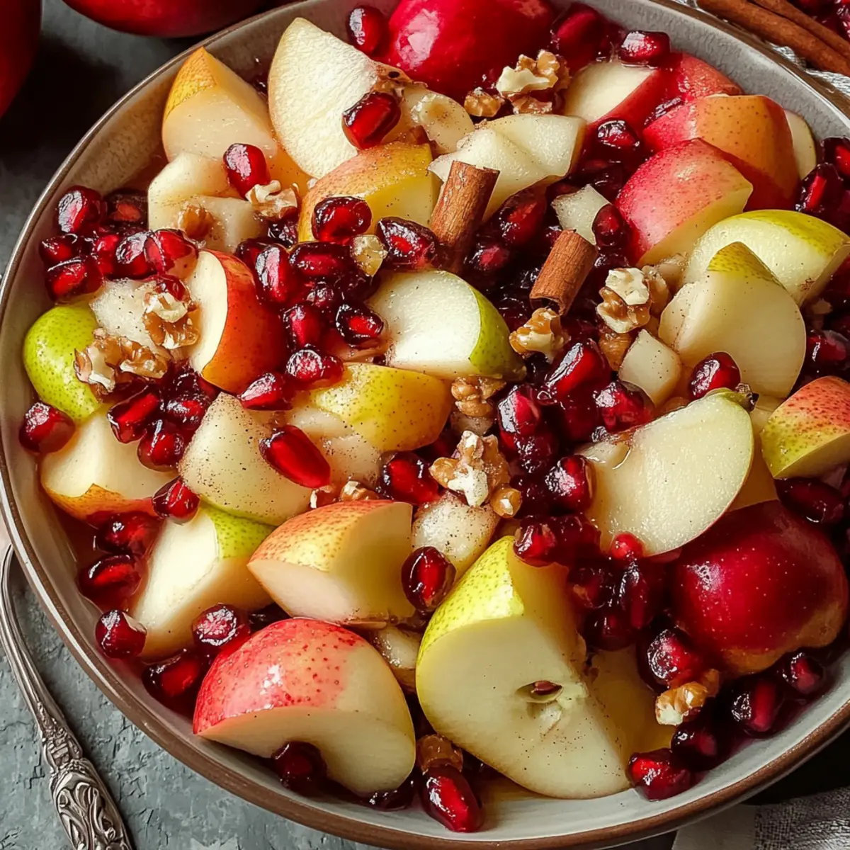 Winter Fruit Salad with Cinnamon Vanilla Dressing Bliss