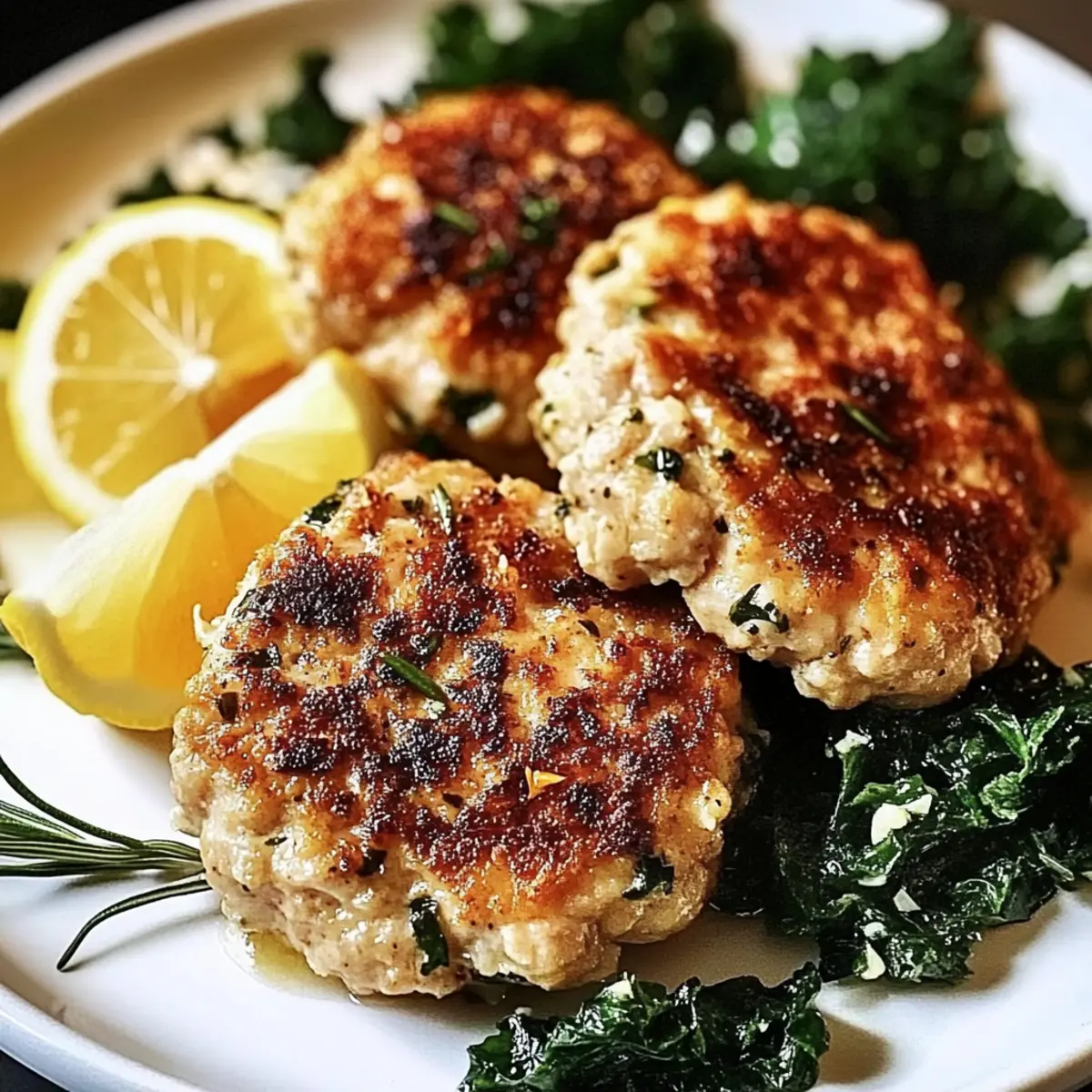 Zesty Rosemary Lemon Chicken Patties for a Light Dinner