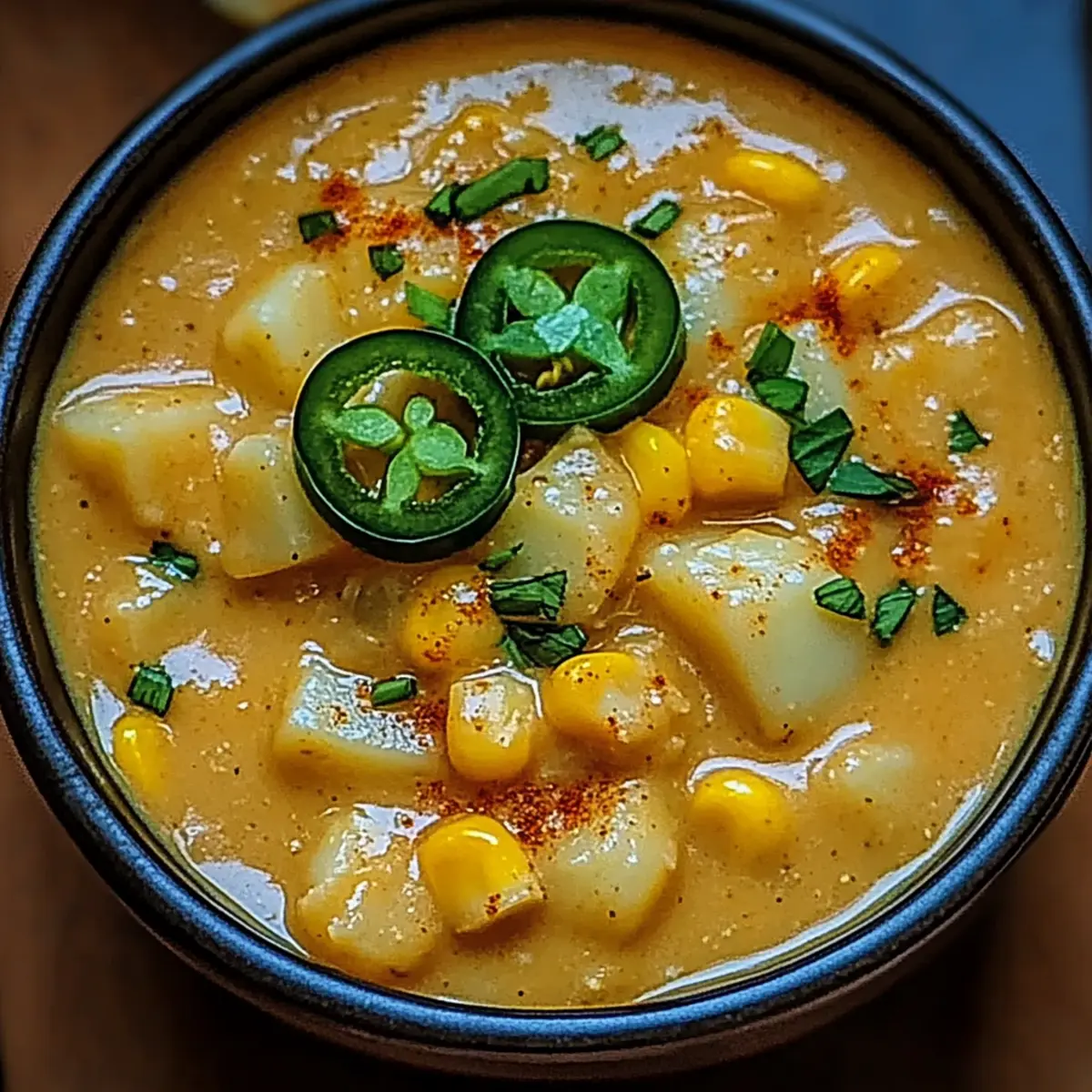 Spicy Jalapeño Corn Chowder: Comfort in Every Creamy Spoonful