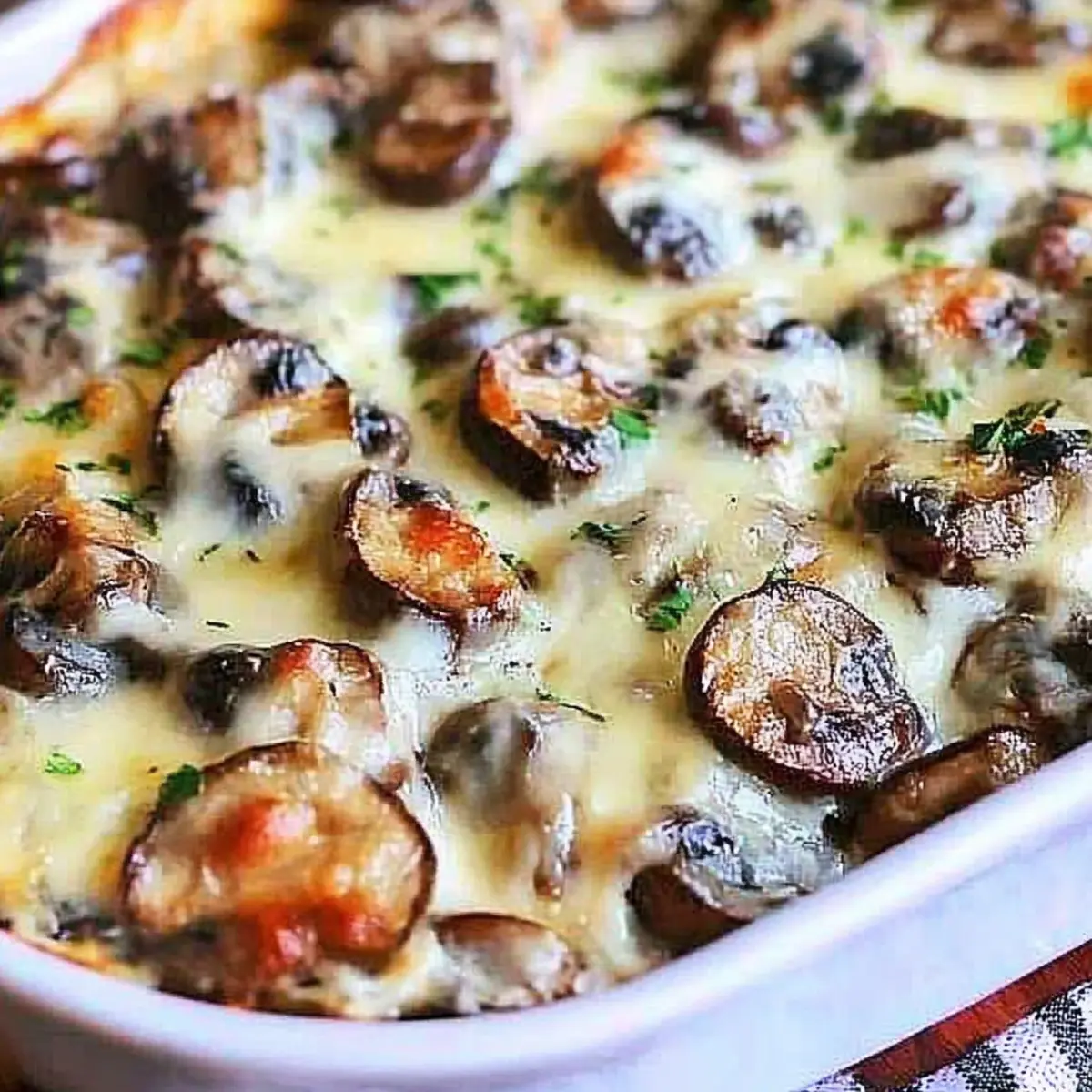 Cheesy Mushroom Casserole That's Comfort Food Magic