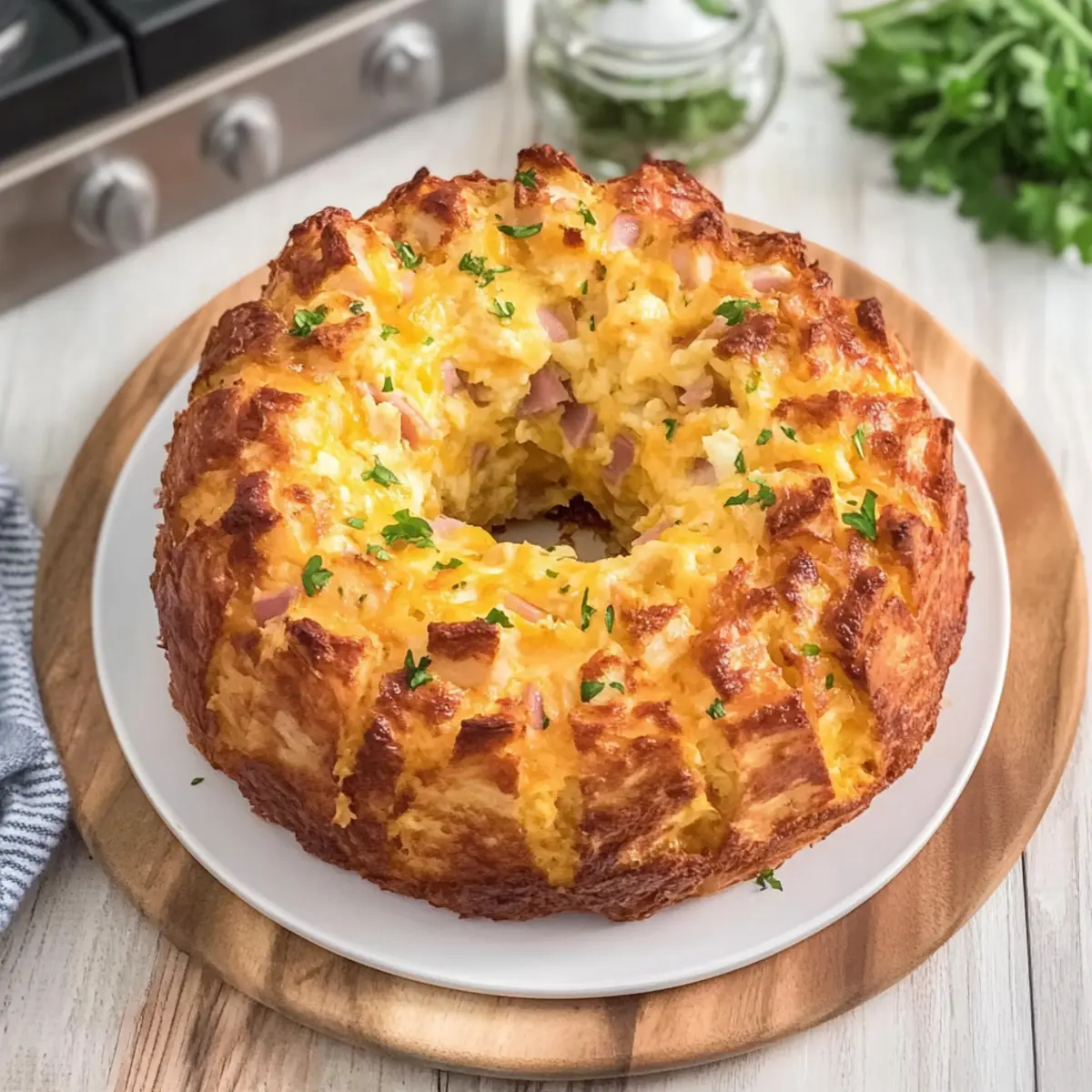 Mouthwatering Bundt Pan Hash Brown Breakfast Casserole