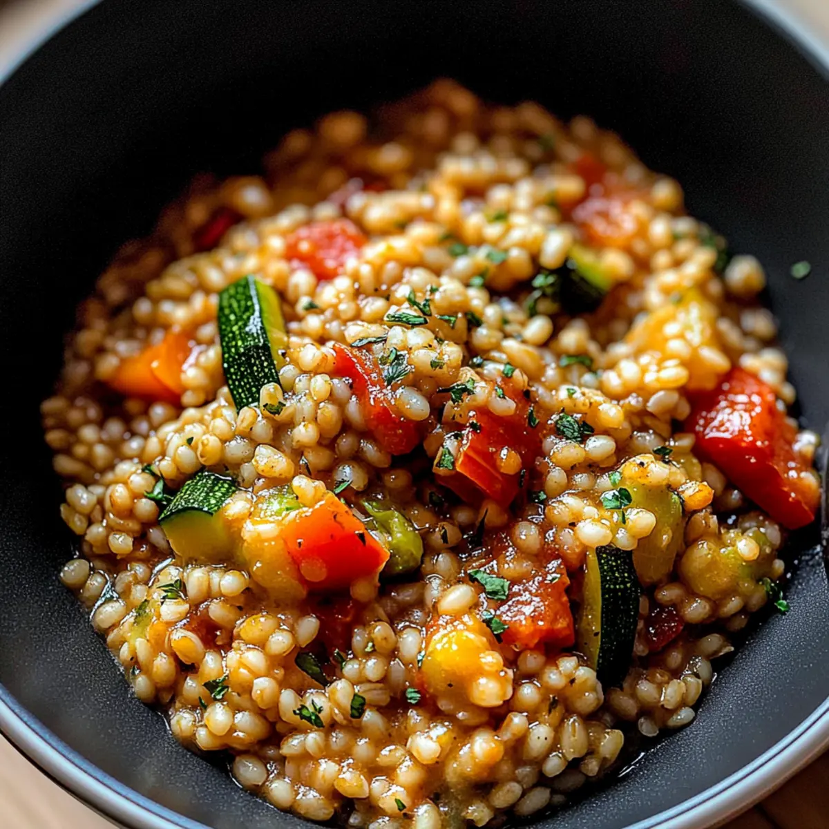 Deliciously Creamy Pearl Barley Vegetable Risotto You’ll Love