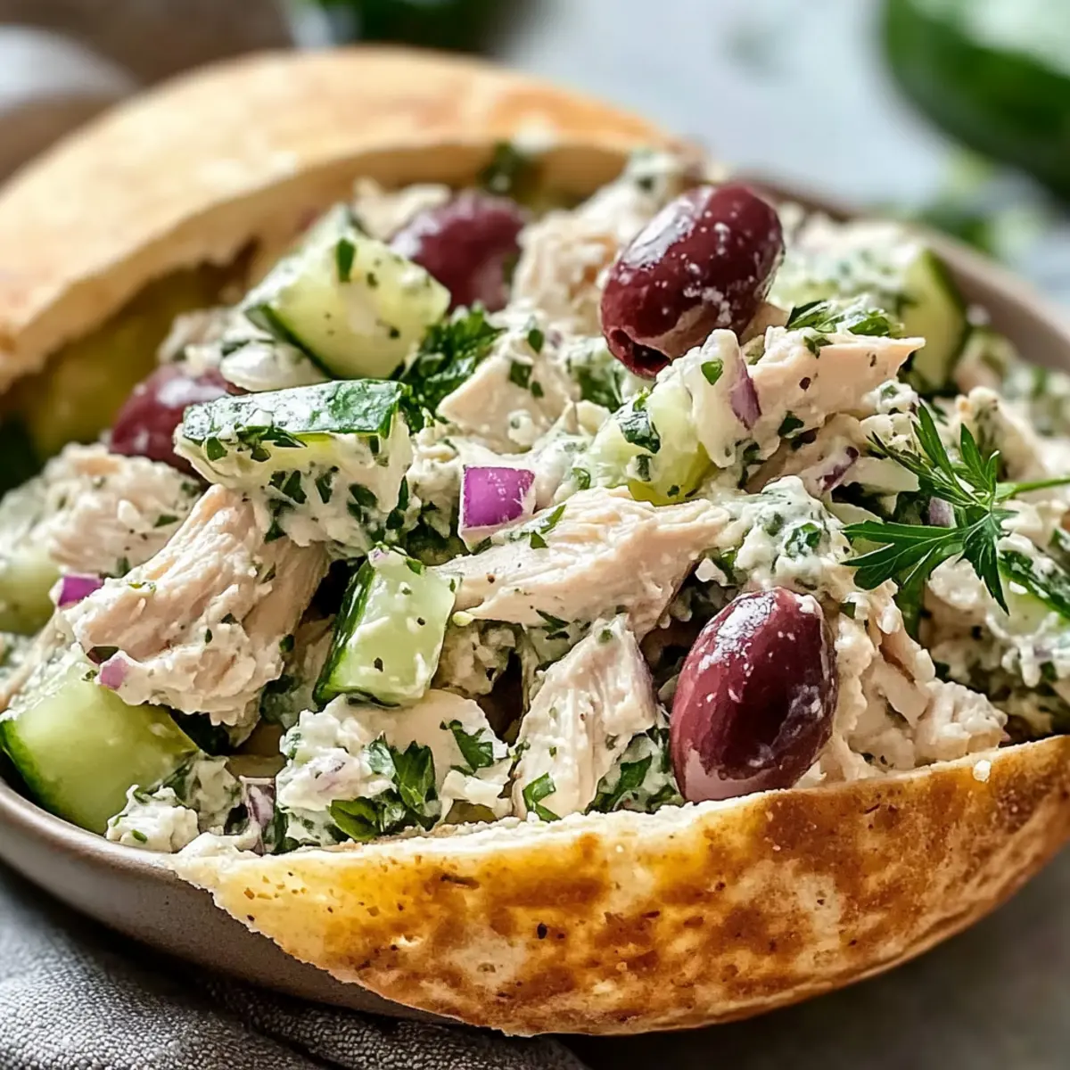Deliciously Fresh Tzatziki Chicken Salad for Easy Meals