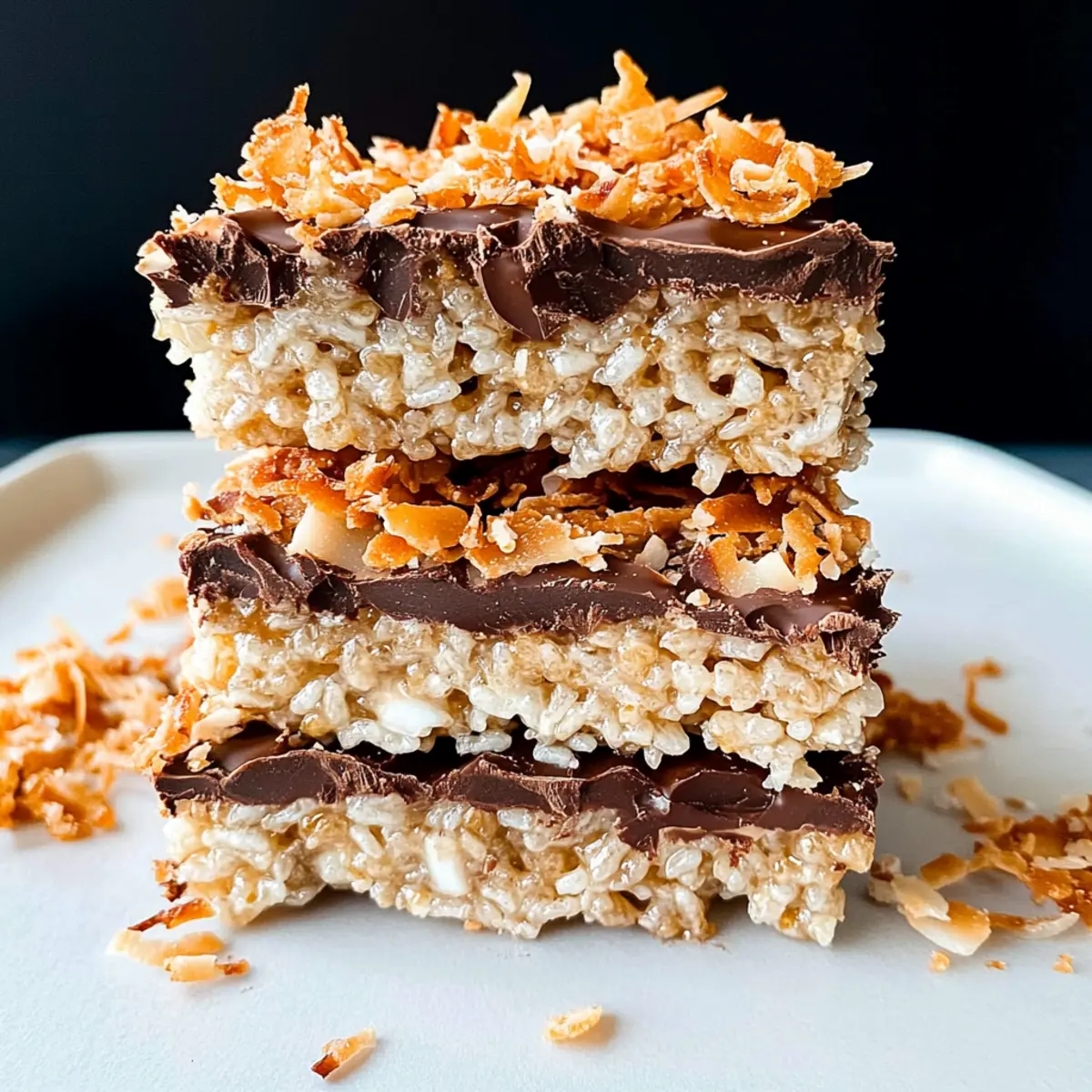 Samoa Rice Krispie Treats That Bring Cookie Magic to Life