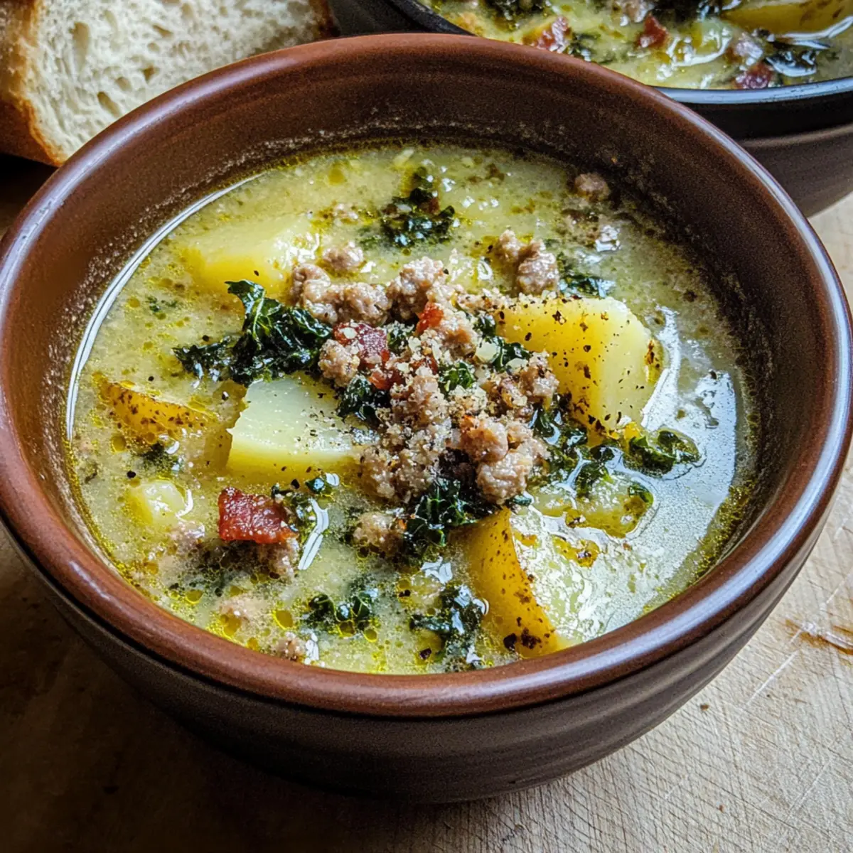 Creamy Zuppa Toscana with Basil Pesto for Ultimate Comfort