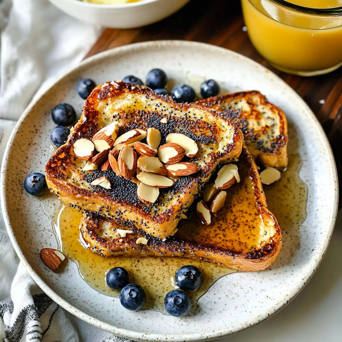 Almond Poppy Seed French Toast for a Cozy Morning Delight