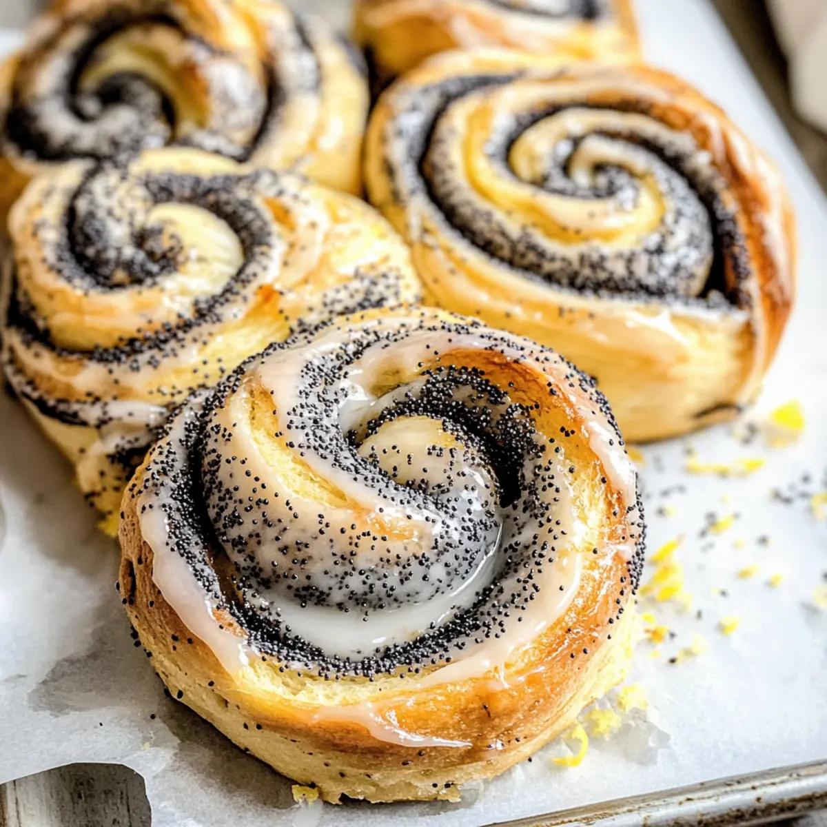 Lemon Mohn Franzbrötchen: A Bright Spin on German Buns