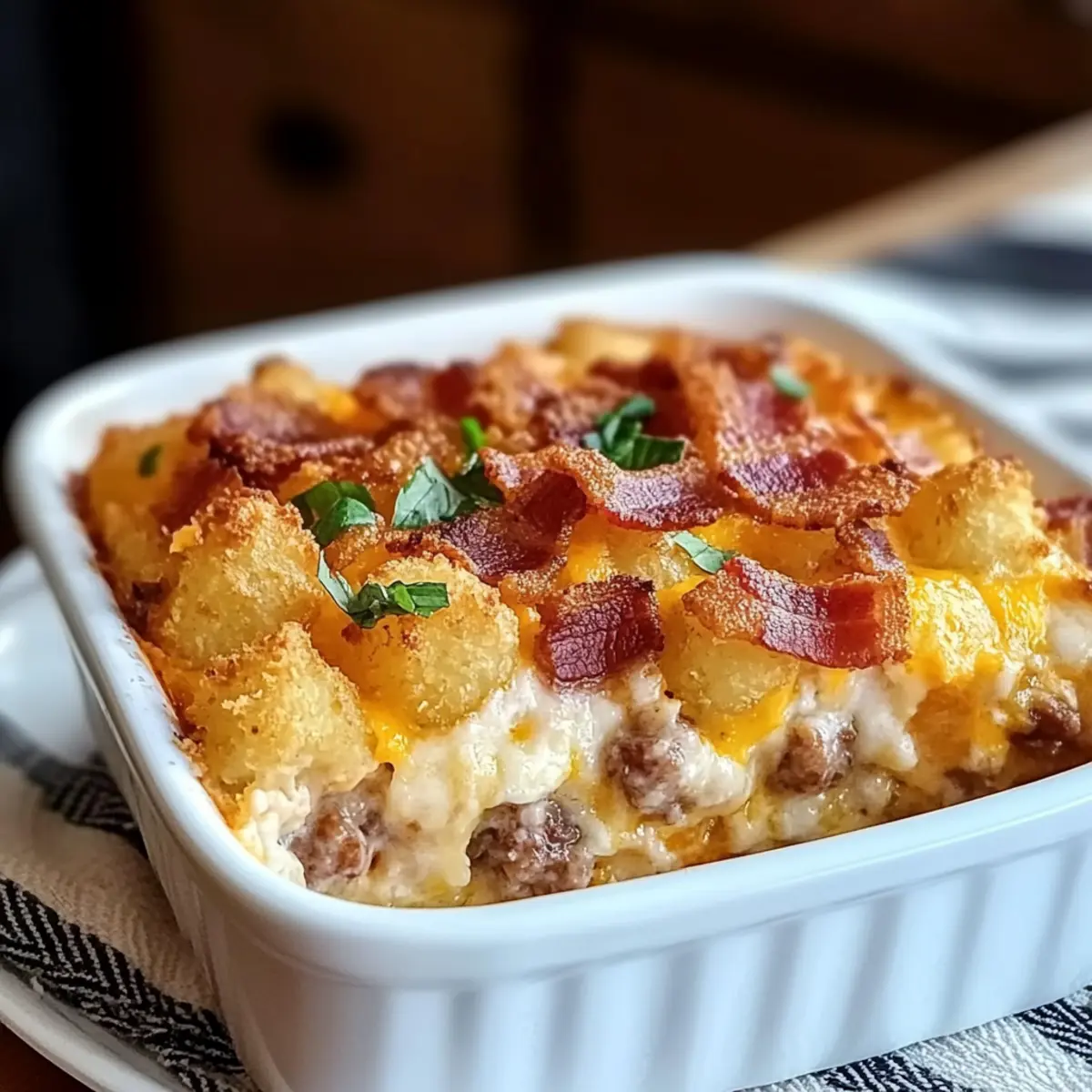 Tater Tot Breakfast Casserole: Comfort on a Plate!