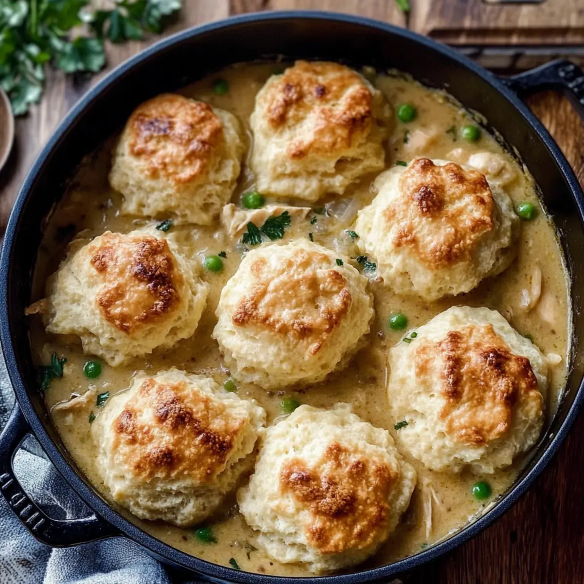 Comforting Chicken Stew and Biscuits for Cozy Nights
