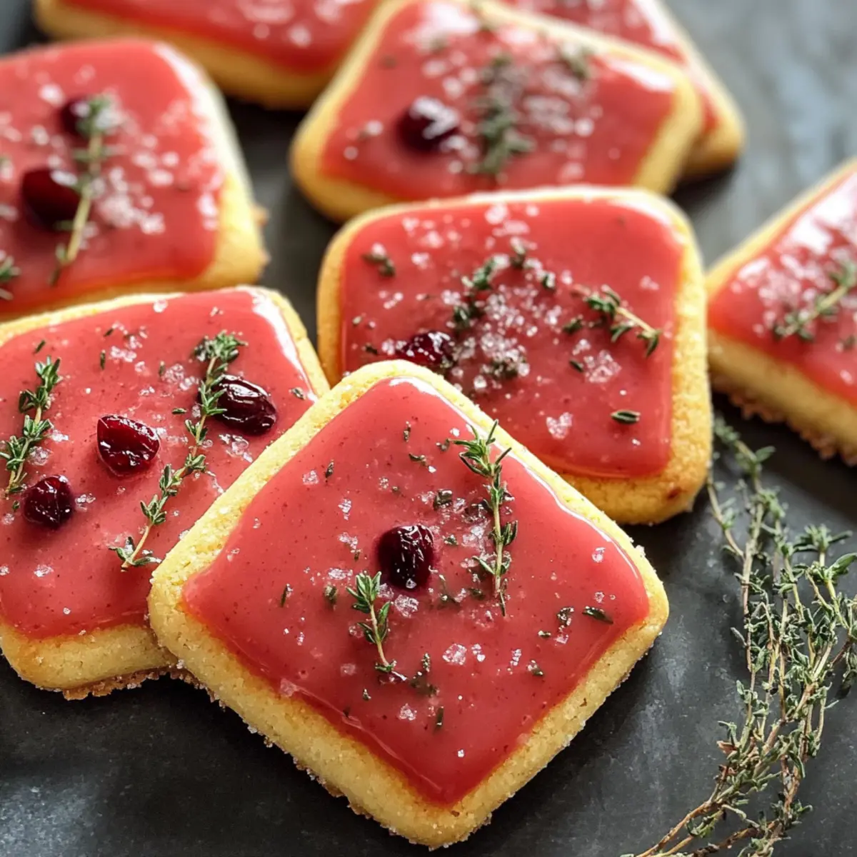 Cranberry-Glazed Cornmeal Cookies for Festive Snacking