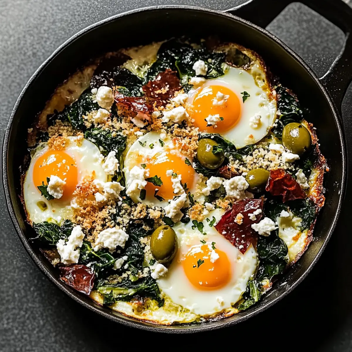 Baked Eggs with Swiss Chard for a Cozy Brunch Delight