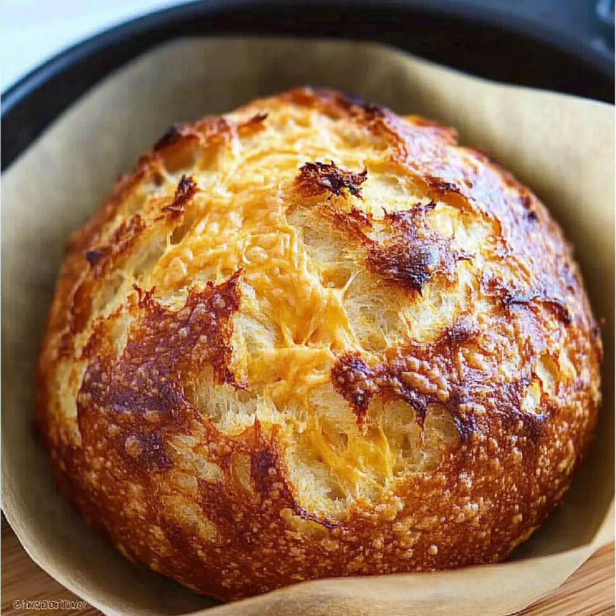 Cheesy No Knead Cheddar Bread for Effortless Baking Bliss