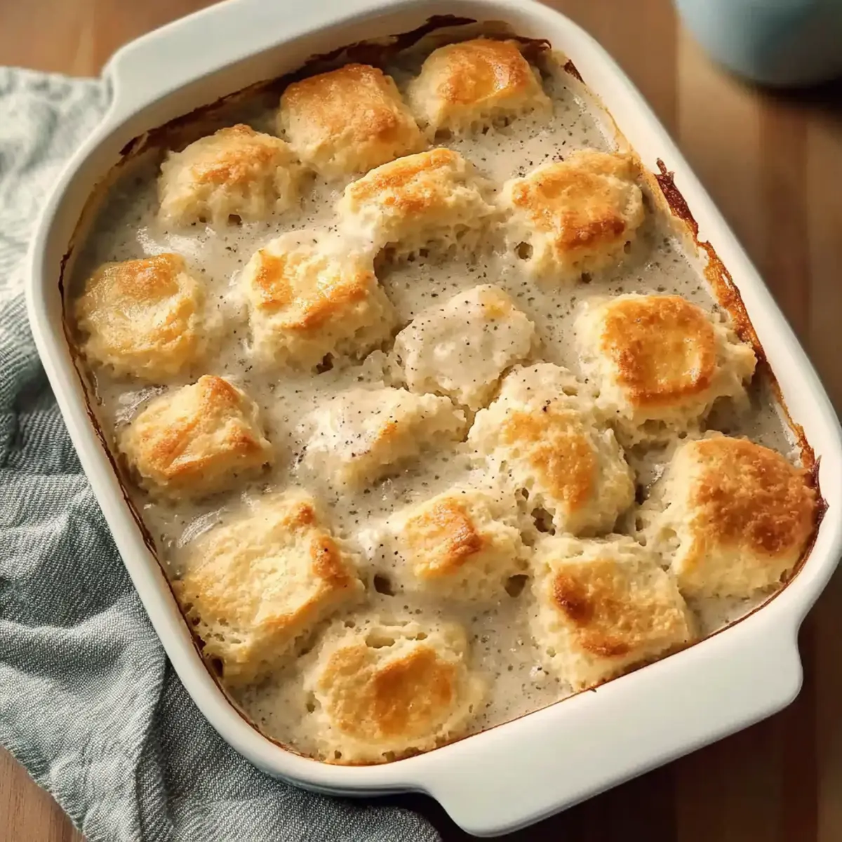 Biscuits and Gravy Casserole: A Cozy, No-Egg Delight