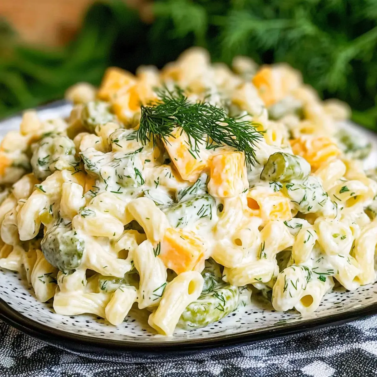 Zesty Dill Pickle Pasta Salad That’s Perfect for Summer Fun