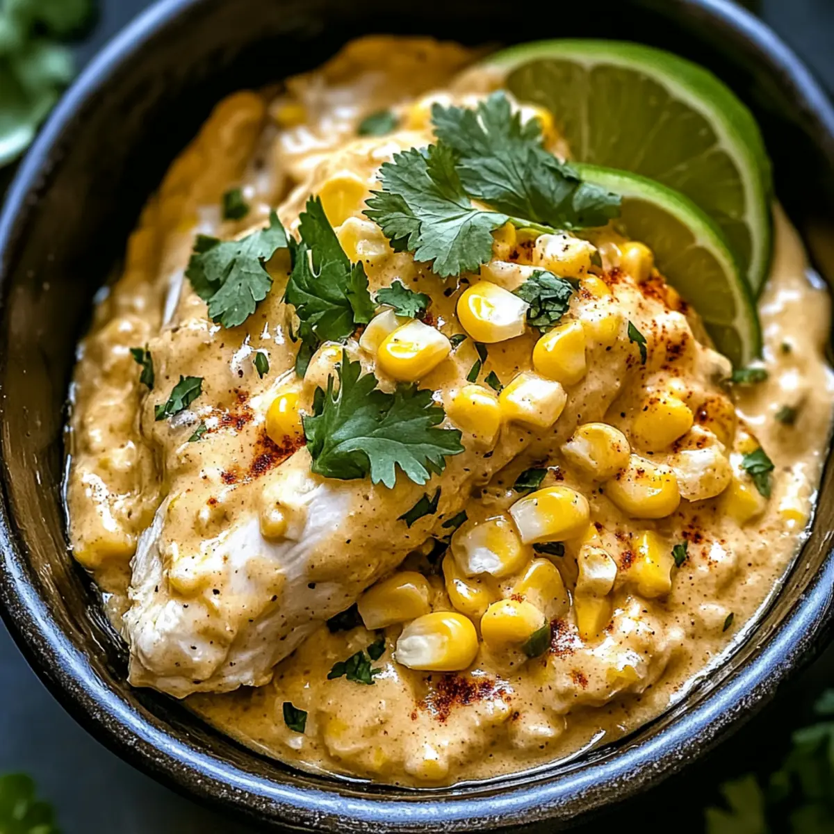 Creamy Slow Cooker Street Corn Chicken for Busy Weeknights