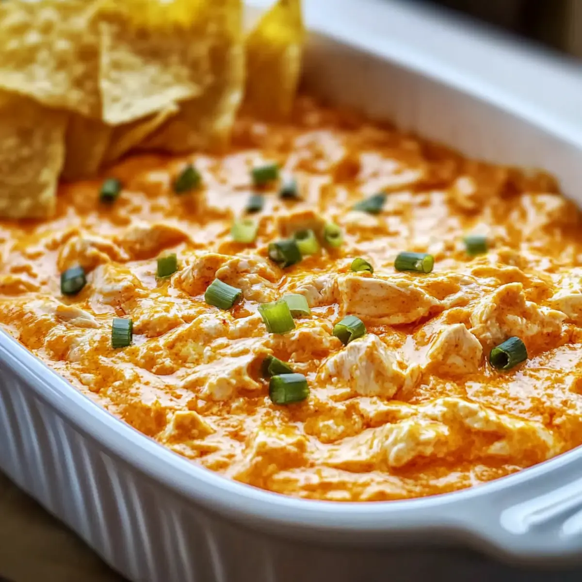 Creamy Buffalo Chicken Dip with Canned Chicken for Quick Bites