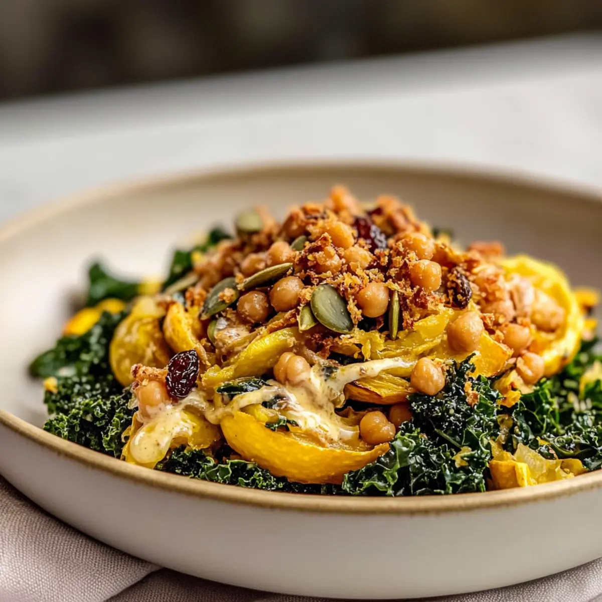 Lemon Shredded Squash and Kale Salad That's Bursting with Flavor