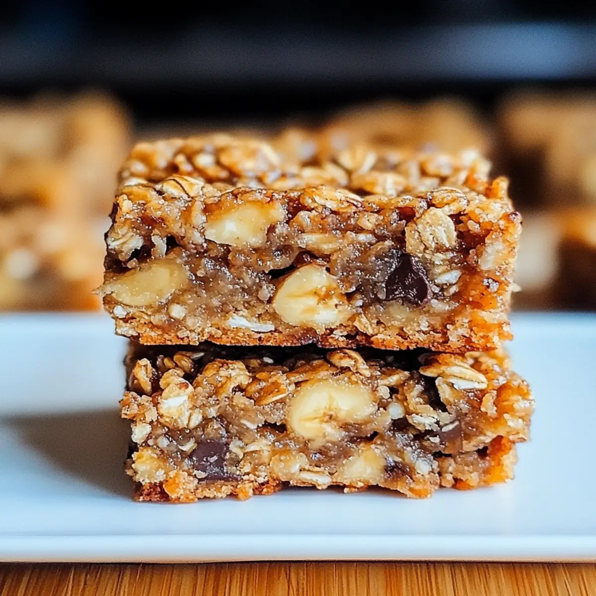 Deliciously Chewy Banana Oatmeal Bars for Snack Time Bliss