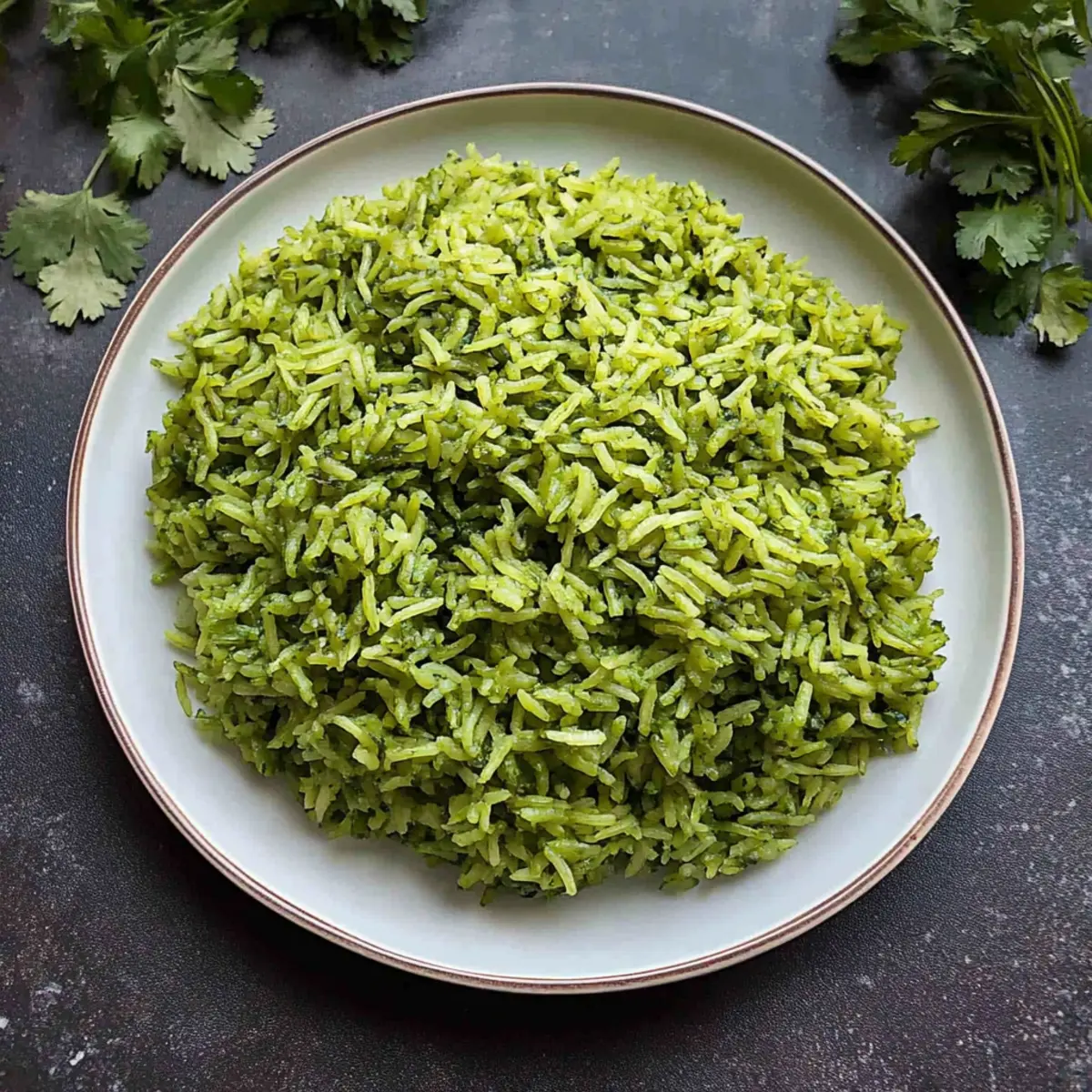 Taste the Vibrant Flavor of Spicy Green Rice Delight