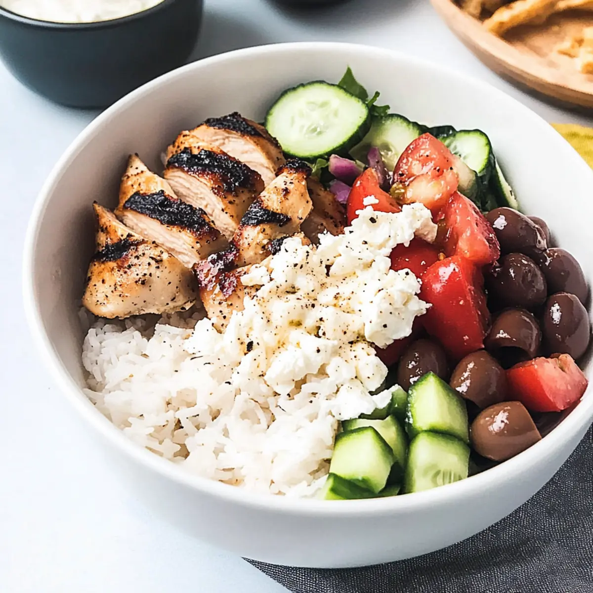 Greek Chicken Thigh Bowls for a Flavorful Family Feast