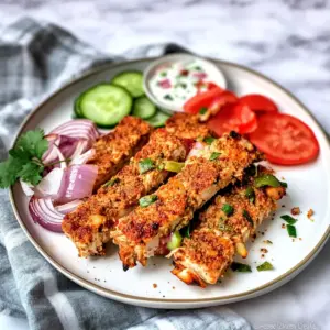 Sheet Pan Ground Chicken Kebabs