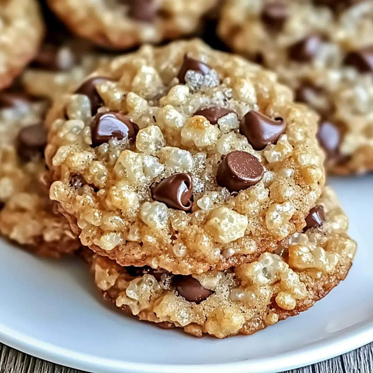 Chewy Rice Krispie Chocolate Chip Cookies for Pure Joy