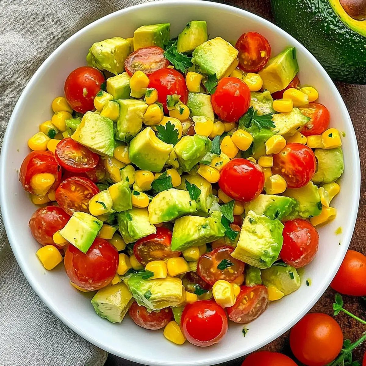 Avocado Corn Tomato Salad for a Fresh Summer Vibe