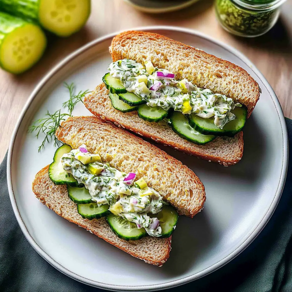 Cucumber Salad Sandwiches That Elevate Your Lunch Game
