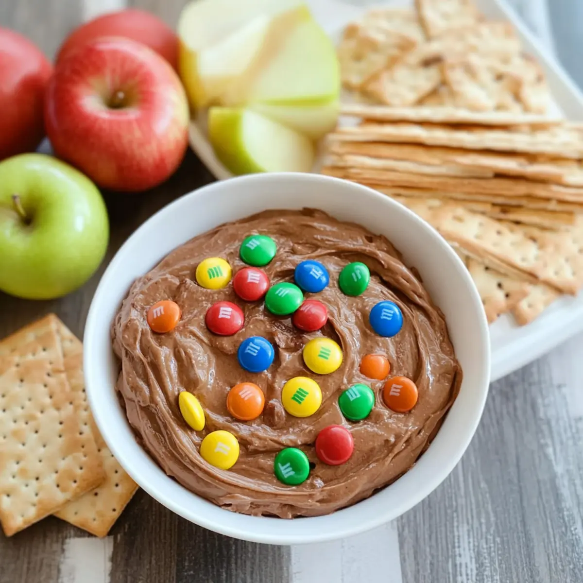 Indulge in Luscious M&Ms Brownie Batter Dip Bliss