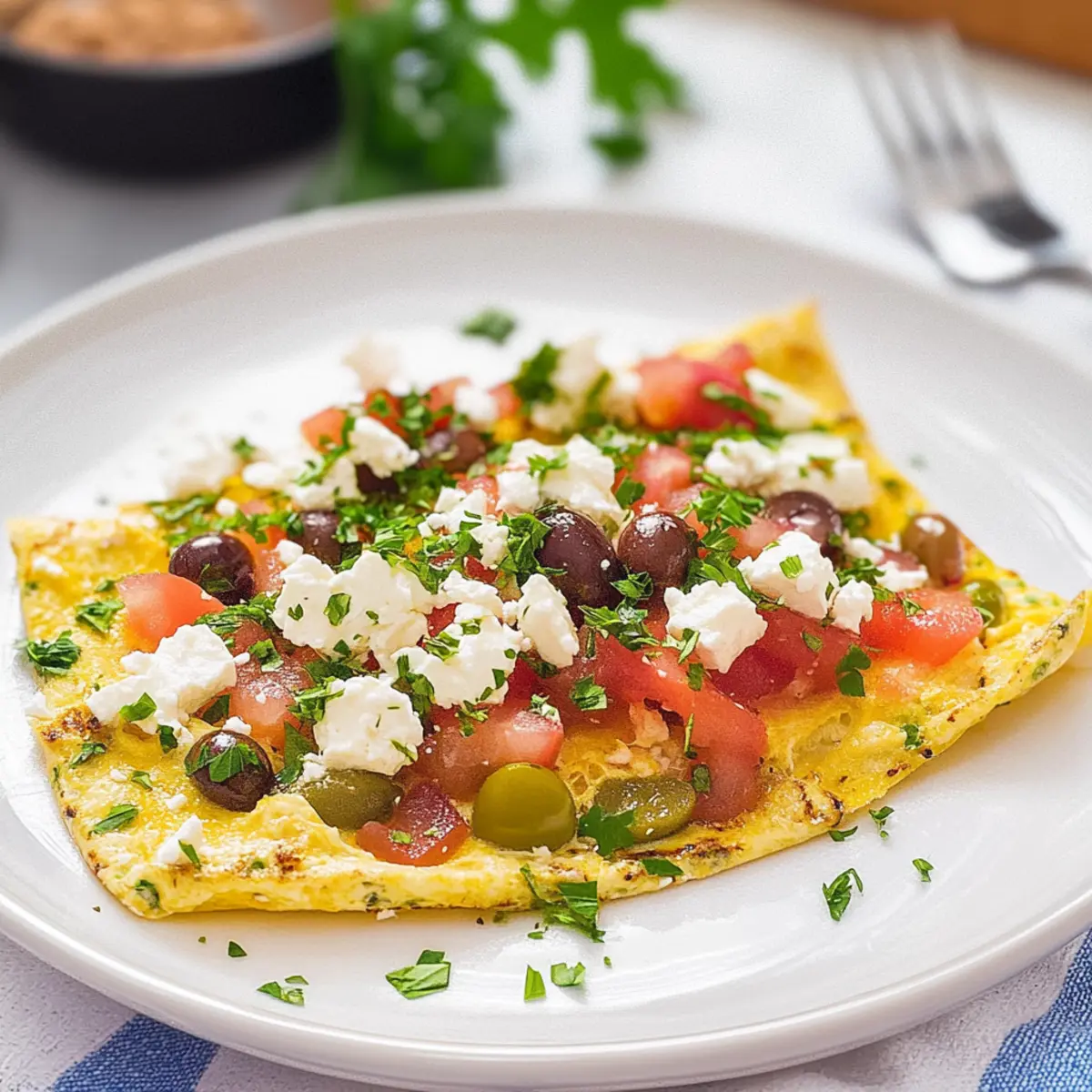 Quick and Flavorful Omelet with Feta Cheese Recipe