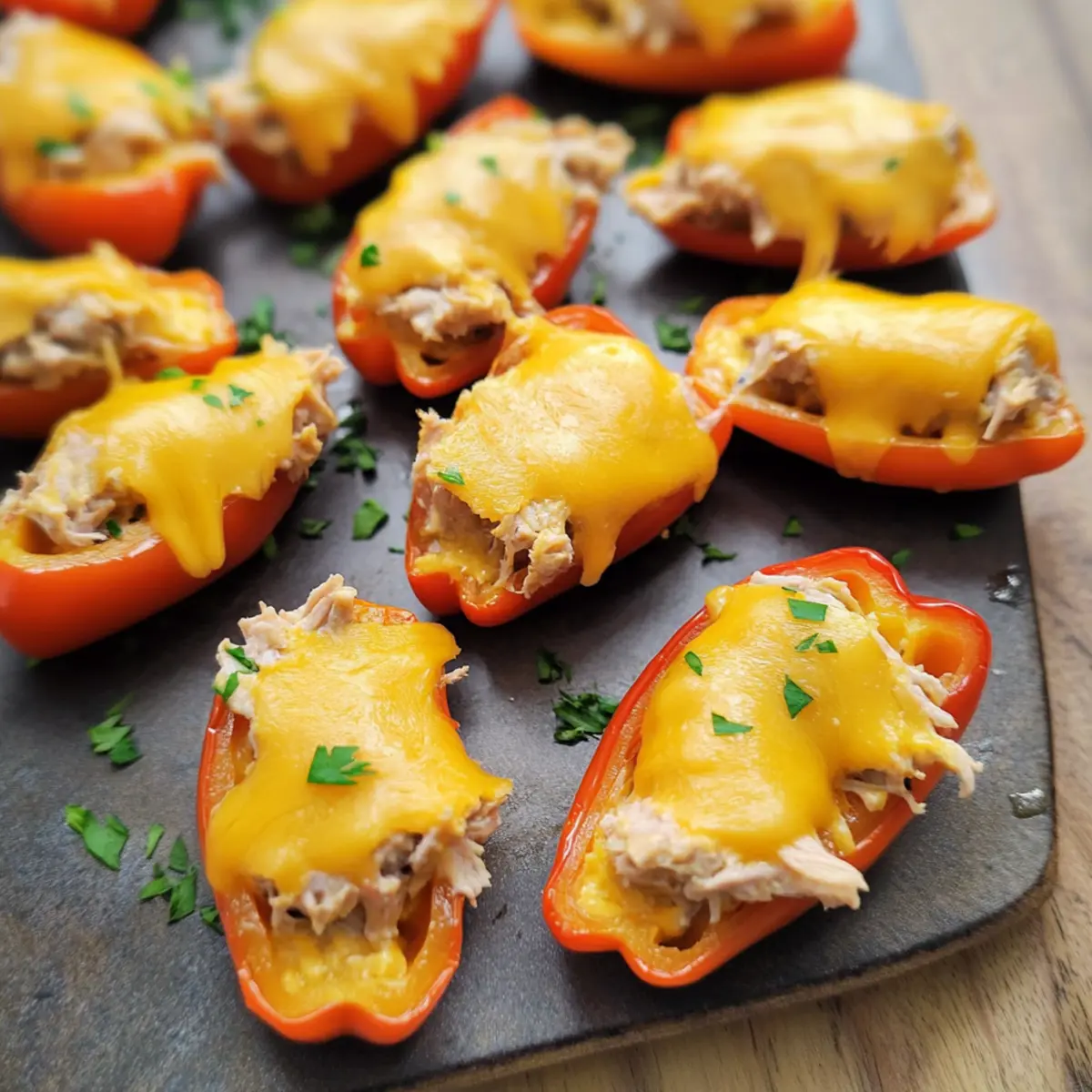 Keto Tuna Melt Poppers: Deliciously Cheesy Low-Carb Snack