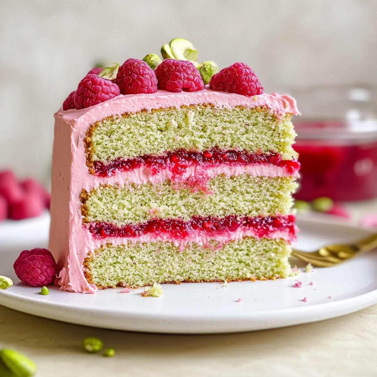 Deliciously Moist Raspberry Pistachio Cake for Celebrations