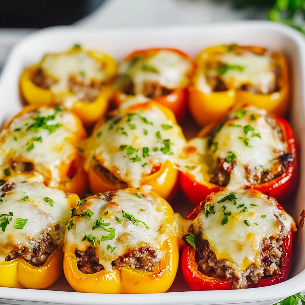Keto Cheeseburger Stuffed Peppers for Healthy Weeknight Wins