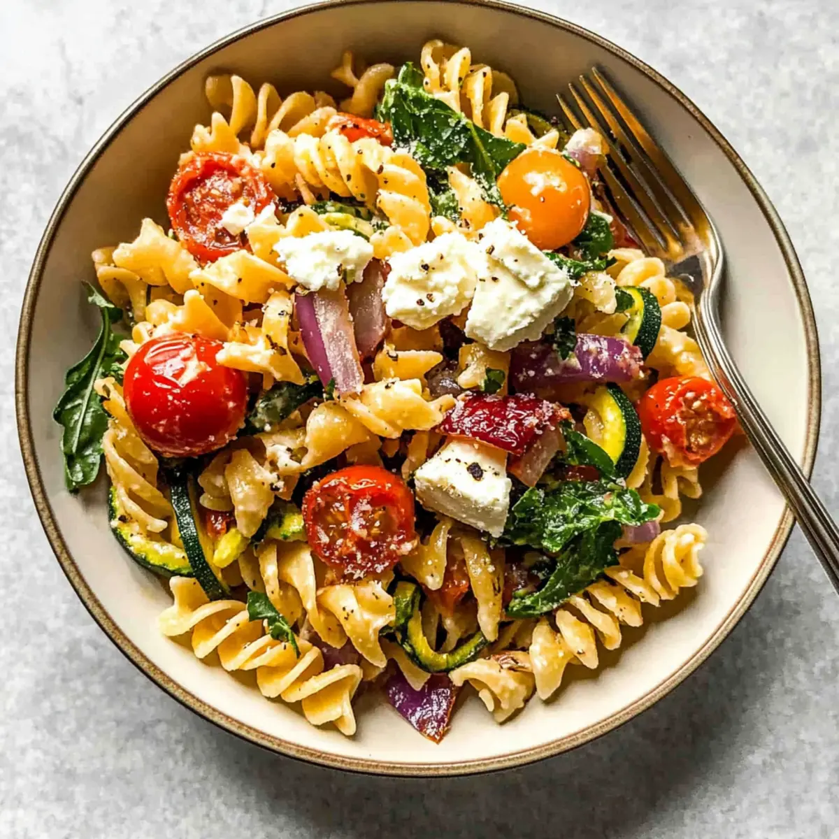 Roasted Veggie Pasta with Feta: A Flavorful Weeknight Gem