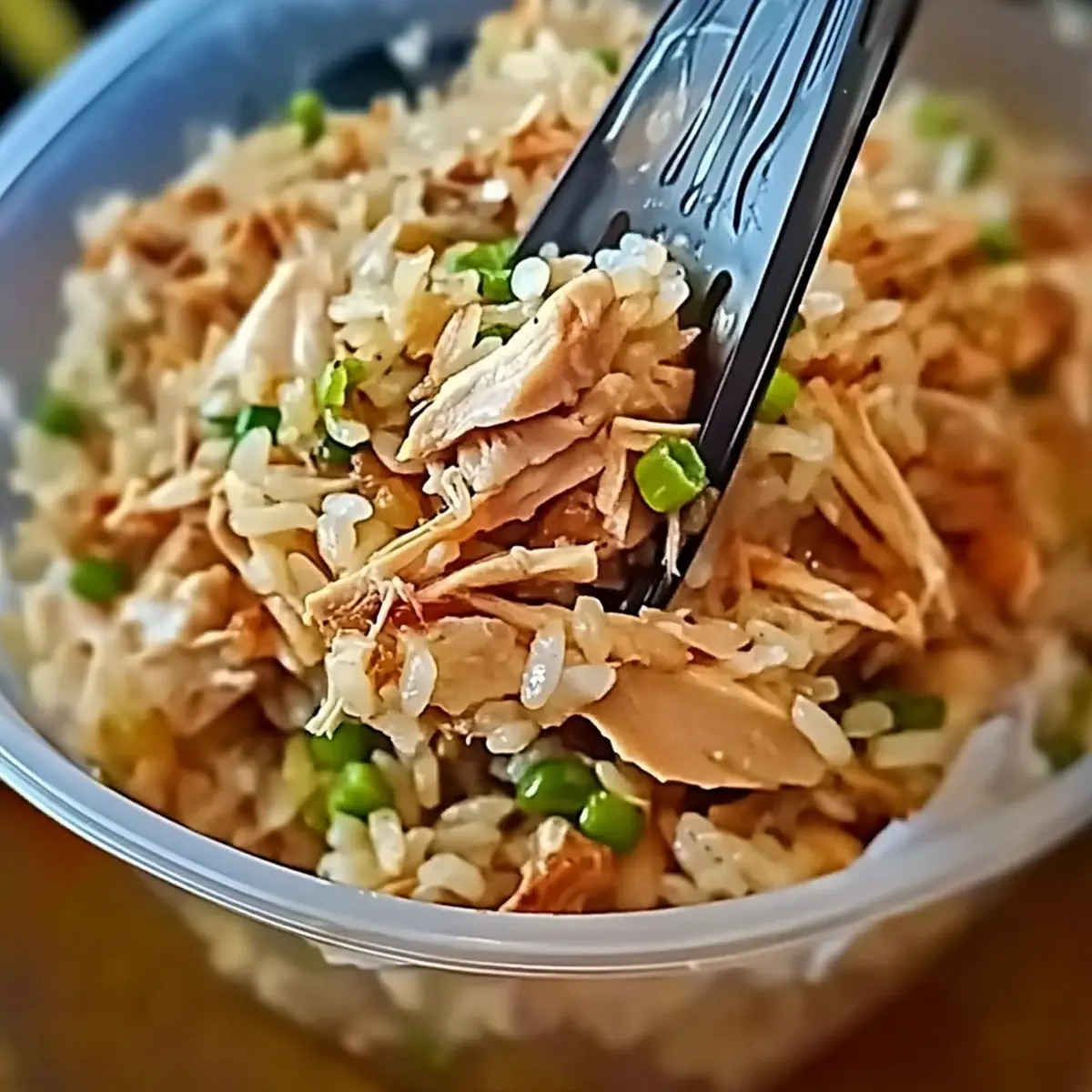 Savory Lazy Scallion Chicken Rice Ready in Just 5 Minutes