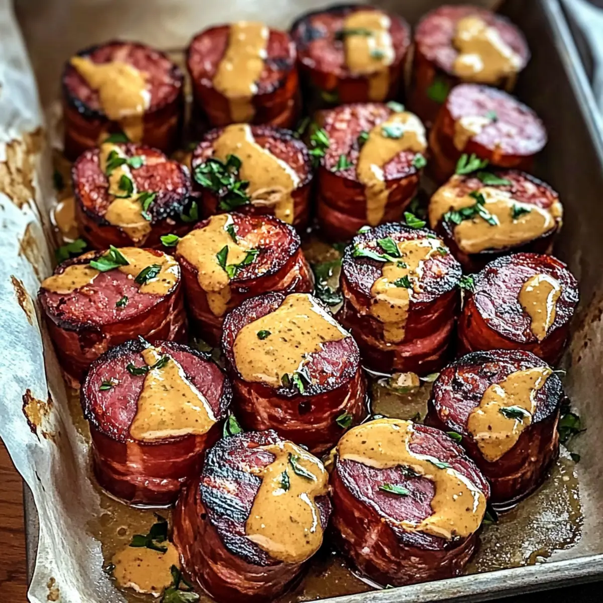 Savory Mustard Hasselback Kielbasa Bites You’ll Crave