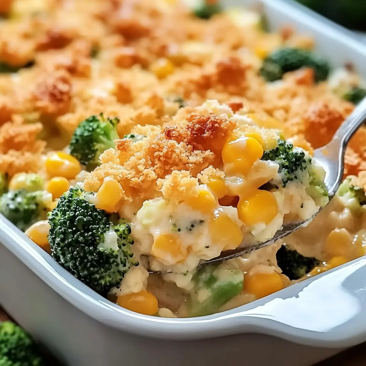 Savory Vegetable Casserole with Crispy Crunch Topping
