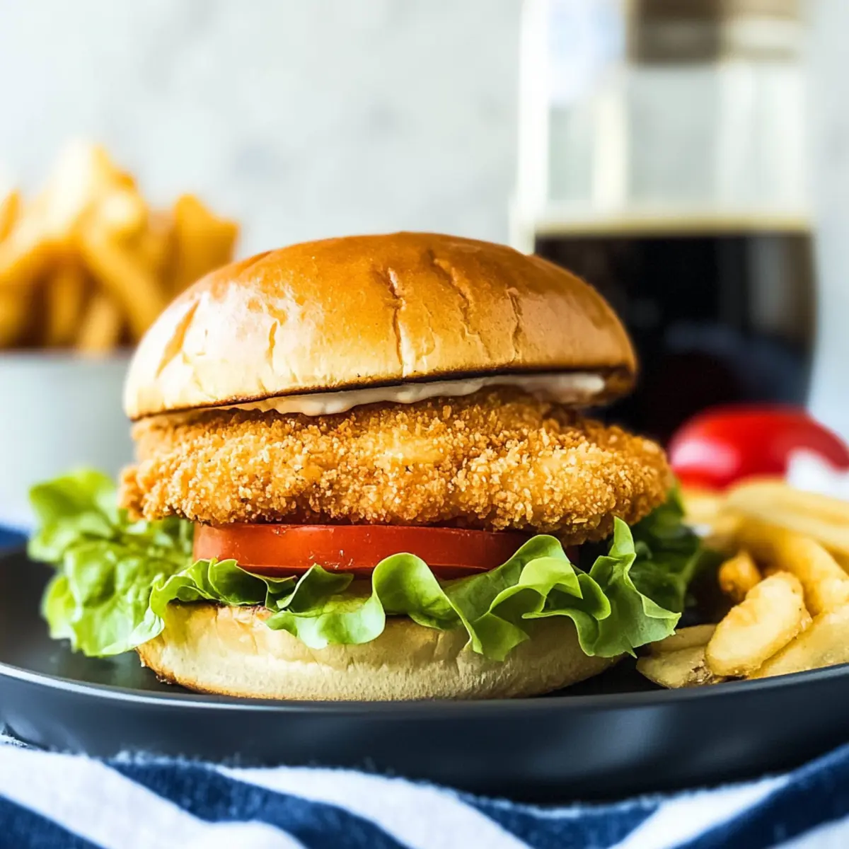 Savory Air Fryer Chicken Sandwich for Healthy Cravings