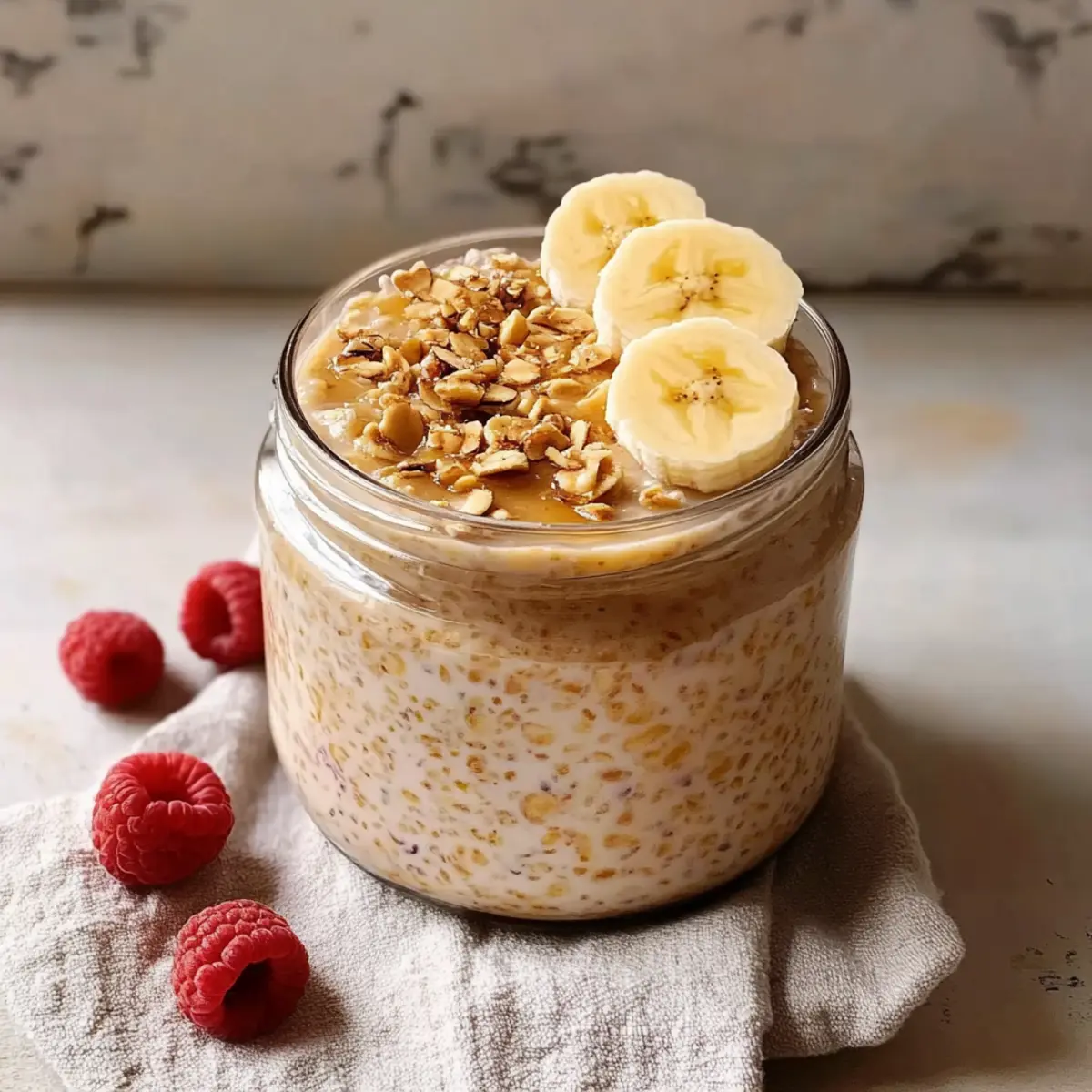 Nutritious Banana Overnight Oats for a Delightful Morning Boost
