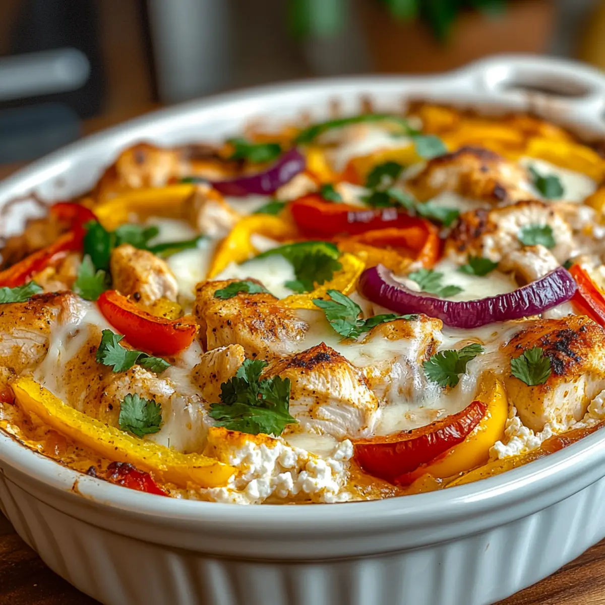 Chicken Fajita Cottage Cheese Bake: Your New Comfort Favorite