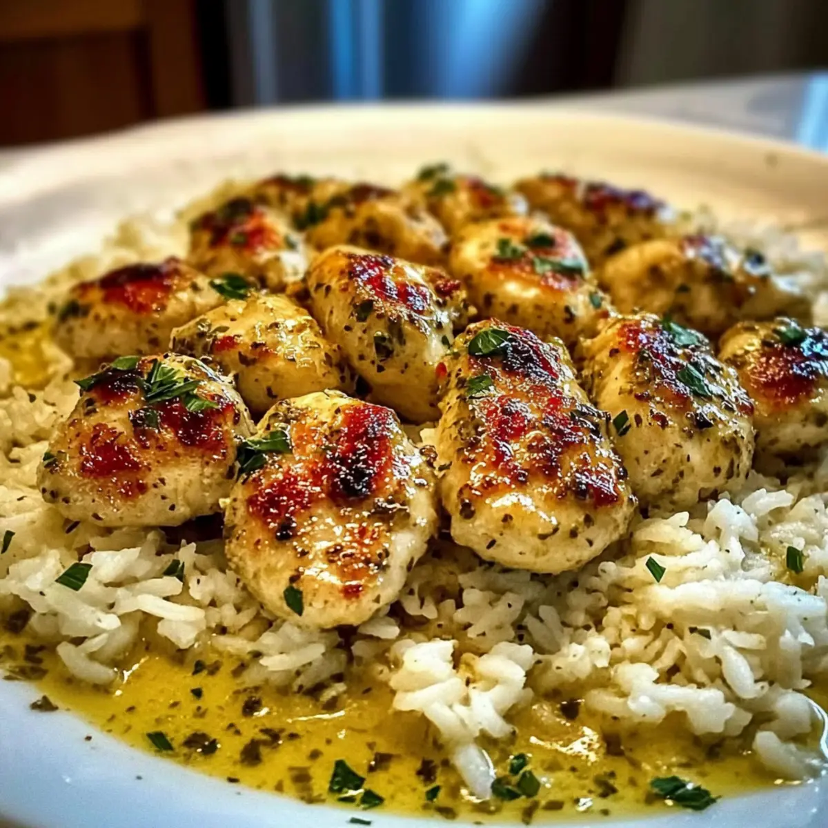 Delightful Chicken Scampi Garlic Parmesan Rice for Cozy Nights